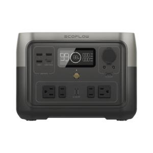 EcoFlow River 2 Max | Estación de Energía Portátil 512Wh Litio LFP / 4 AC 500 W (Max. 1000W) / 1 USB-C 100W / 3 USB -A 12W / Cargador de Coche 8A a 12 o 24V / Conectividad WiFi y Bluetooth (App) / Carga Solar 220W Max.