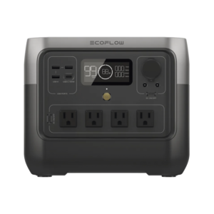 EcoFlow River 2 Pro | Estación de Energía Portátil 768Wh Litio LFP / 4 AC 800W (Max. 1600W) / 1 USB-C 100W / 3 USB -A 12W / Cargador de Coche 10A, 126W Max. / Conectividad WiFi y Bluetooth (App) / Carga Solar 220W Max.
